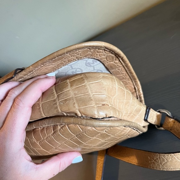 Michael Kors Croc Embossed Crossbody Purse - Picture 12 of 15
